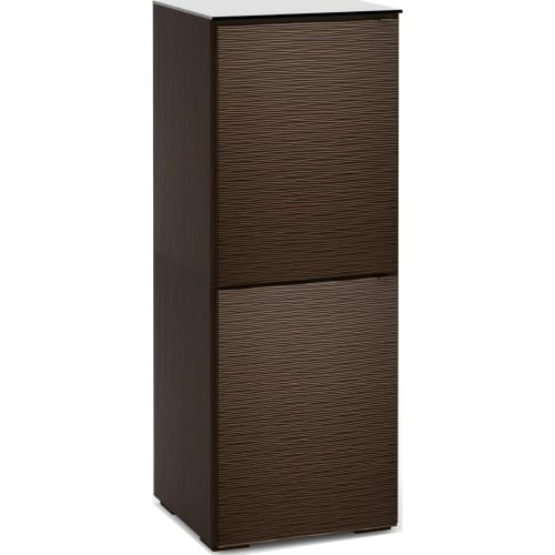 Berlin 617 AV Cabinet in Textured Wenge w/ Black Glass